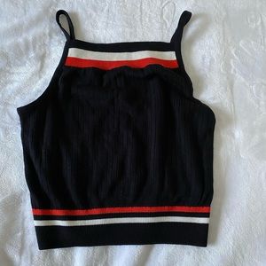 White and red stripes top!🤍❤️💙